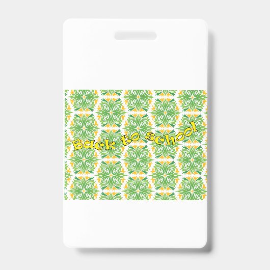 Back to School Ausweis (Vorderseite)