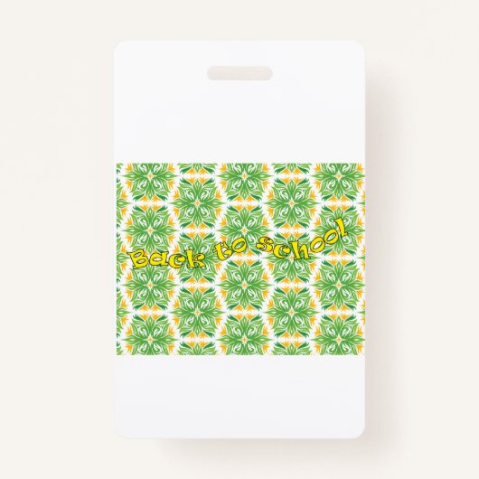 Back to School Ausweis (Vorderseite)