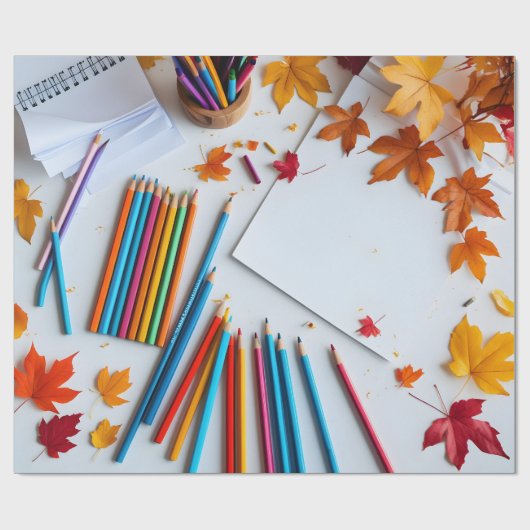 Back-to-School Autumn Geschenkpapier (Flach)