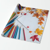 Back-to-School Autumn Geschenkpapier (Ungerollt)