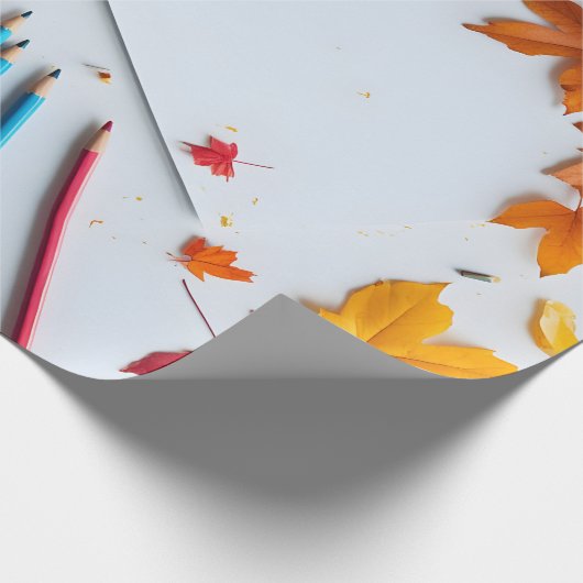 Back-to-School Autumn Geschenkpapier (Ecke)