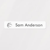 Back to School Basketball Kids Name Labels Etiketten (Design 1)