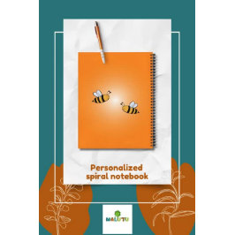 Back-to-school - Bee-Themed Spiral Notebook Notizblock