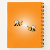 Back-to-school - Bee-Themed Spiral Notebook Notizblock (Rückseite)