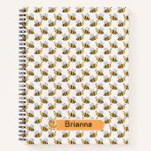 Back-to-school - Bee-Themed Spiral Notebook Notizblock (Vorderseite)