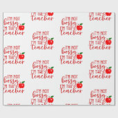 back to school bossy teacher geschenkpapier (Flach)