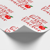 back to school bossy teacher geschenkpapier (Ecke)