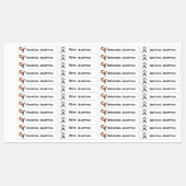 Back to School Boys Cute Ninja Kids Name Etiketten (Blatt)