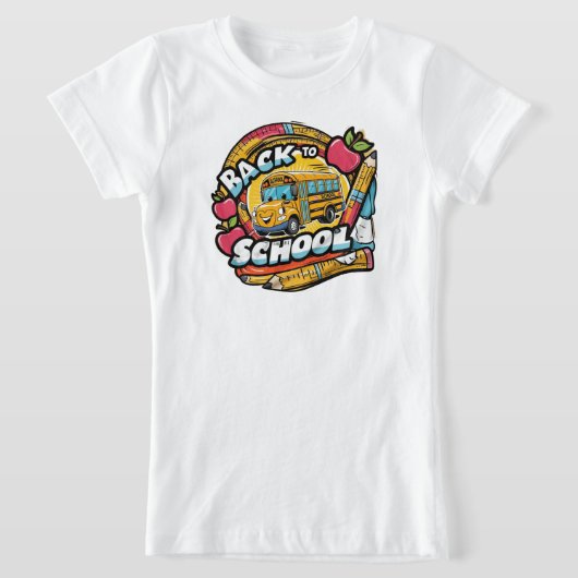 Back to School – Bright & Fun Design T-Shirt (Ablage )