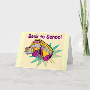 Back to School Bus-card Karte