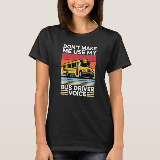 Back To School Bus Driver Rainbow Busman Bus Driv T-Shirt (Vorderseite)