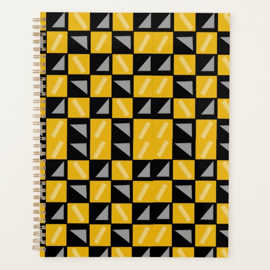 Back to School Chessboard Pattern – Rulers & Trian Planer (Vorderseite)