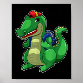 Back To School Cute Crocodile Funny Croc Backpack Poster (Vorne)
