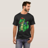 Back To School Cute Crocodile Funny Croc Backpack  T-Shirt (Vorne ganz)