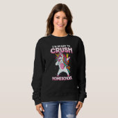 Back To School Dabbing Unicorn Ready To Crush Home Sweatshirt (Vorne ganz)