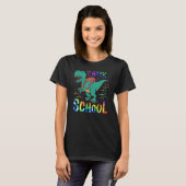 Back To School Dinosaur Tye Dye Teacher Students B T-Shirt (Vorne ganz)