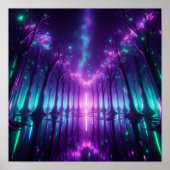 Back to School Dream Aurora Neon Forest Poster (Vorne)