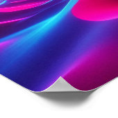 Back to School Dream Neon Desert Scene Poster (Ecke)