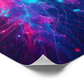 Back to School Dream Neon Jellyfish Drift Poster (Ecke)