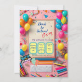 back to school einladung (Vorderseite)