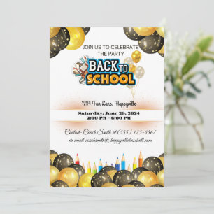 back to school einladung