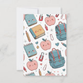 Back to School Einladung (Vorderseite)