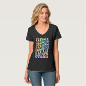 Back To School Elementary Teacher Vibes First Day T-Shirt (Vorderseite Vollansicht)