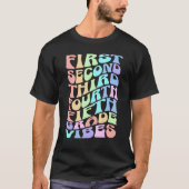 Back To School Elementary Teacher Vibes First Day  T-Shirt (Vorderseite)