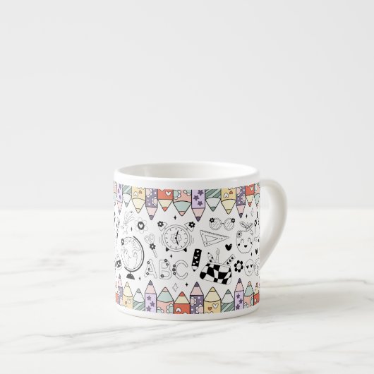 Back To School Espressotasse (Vorderseite Rechts)