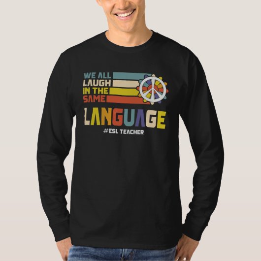Back To School First Day ESL Teacher ESOL Student T-Shirt (Vorderseite)