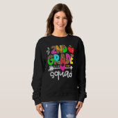 Back To School First Day Of 2nd Grade Squad Teache Sweatshirt (Vorne ganz)