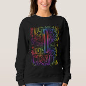 Back To School First Day of School Typography Firs Sweatshirt (Vorderseite)