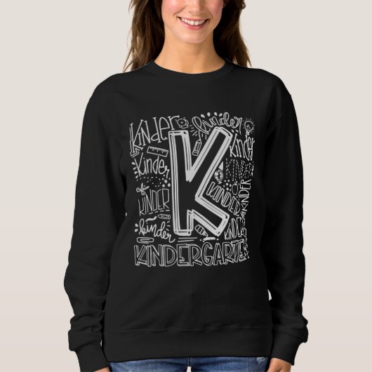 Back To School First Day of School Typography Kind Sweatshirt (Vorderseite)