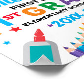 Back to school first day sign poster (Ecke)