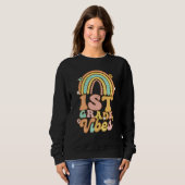 Back To School First Grade Vibes Student Teacher R Sweatshirt (Vorne ganz)
