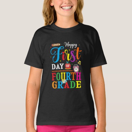 Back To School, fourth grade T-Shirt (Vorderseite)
