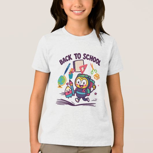 Back to School Fun Tri-Blend Shirt (Vorderseite)