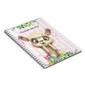 Back-To-School Funny Llama Classic Notebook Notizblock (Rechte Seite)