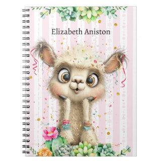 Back-To-School Funny Llama Classic Notebook Notizblock