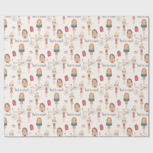Back to School Geschenkpapier (Flach)