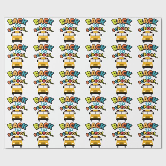 Back to School Geschenkpapier (Flach)