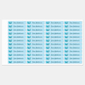 Back to School Girls Pink Axolotl Kids Name Etiketten (Blatt)