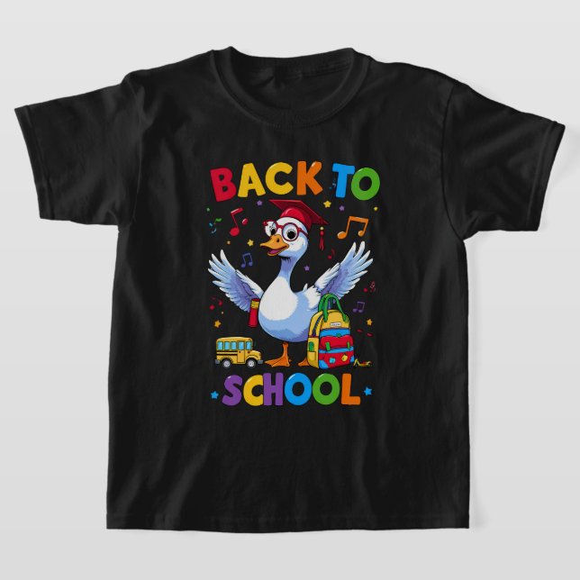 Back to School Goose – Colorful Fun T-Shirt Design (Ablage )