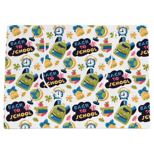 Back to School Große Geschenktüte (Vorderseite)