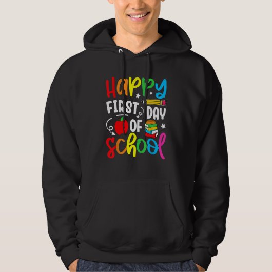 Back To School Happy First Day Of School Teacher S Hoodie (Vorderseite)