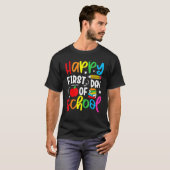 Back To School Happy First Day Of School Teacher S T-Shirt (Vorne ganz)