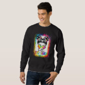 Back To School Hello 2nd Second Grade Messy Bun Ti Sweatshirt (Vorne ganz)