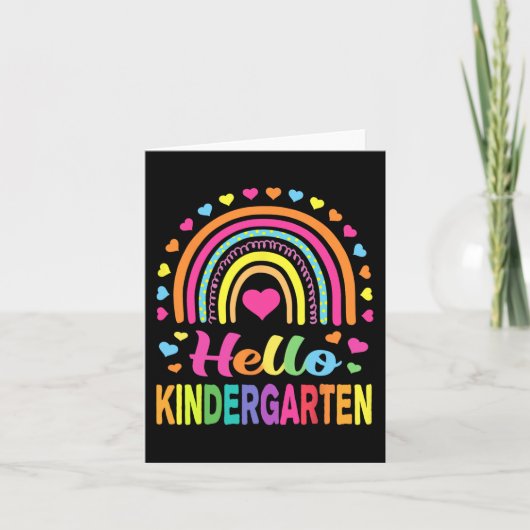 Back to School Hello Kindergarten Squad Teachers W Karte (Vorderseite)