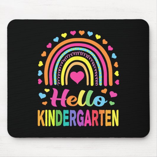 Back to School Hello Kindergarten Squad Teachers W Mousepad (Vorne)