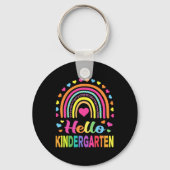 Back to School Hello Kindergarten Squad Teachers W Schlüsselanhänger (Rückseite)